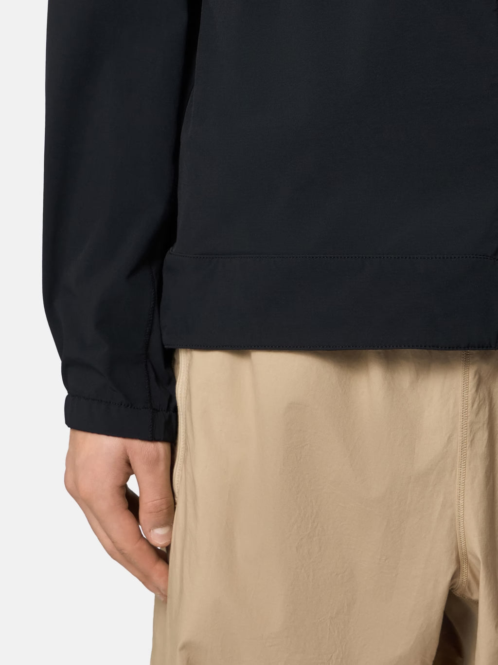 Stone Island - 1200036 Surchemise Strech Nylon Tech Fleece Noir