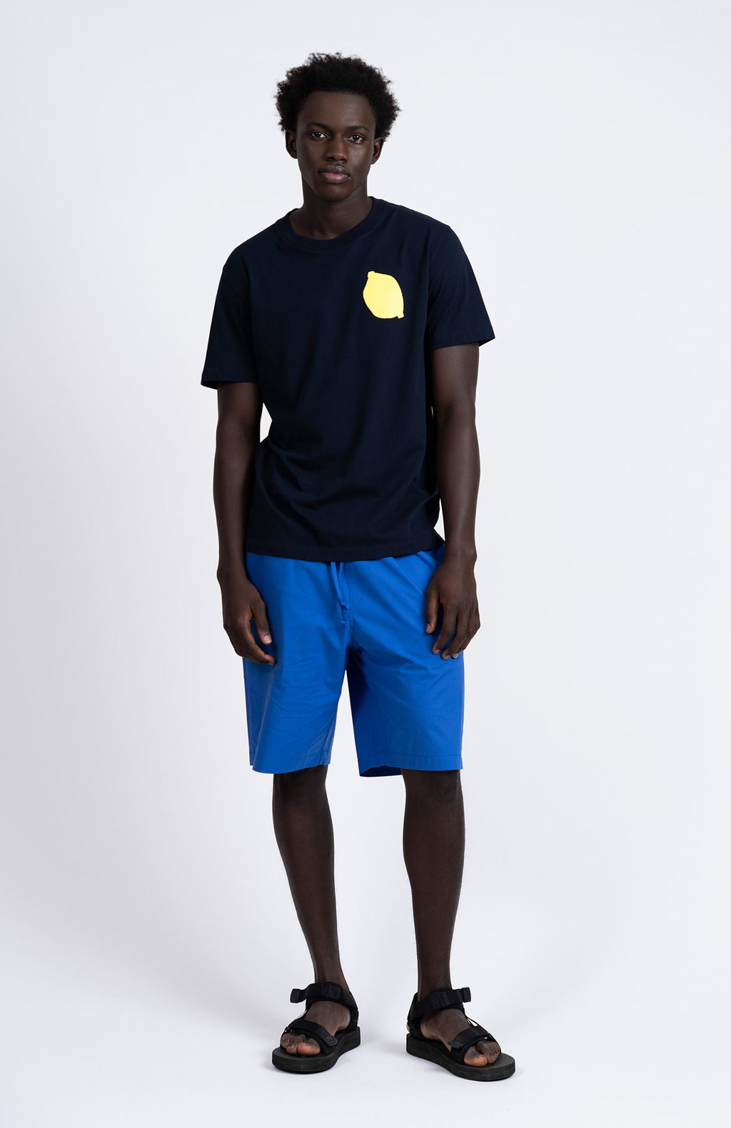 Loreak Mendian - T-shirt Lemon Navy