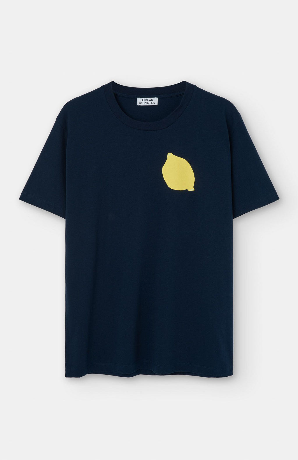 Loreak Mendian - T-shirt Lemon Navy