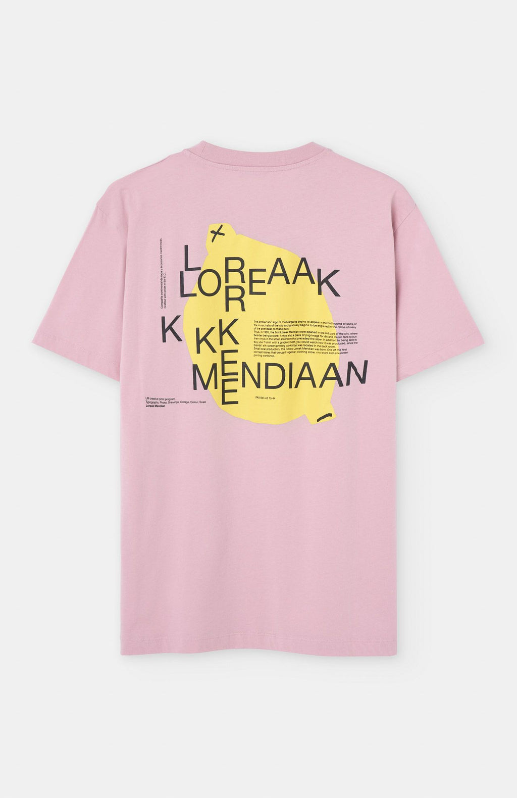 Loreak Mendian - T-shirt Lemon Lilas
