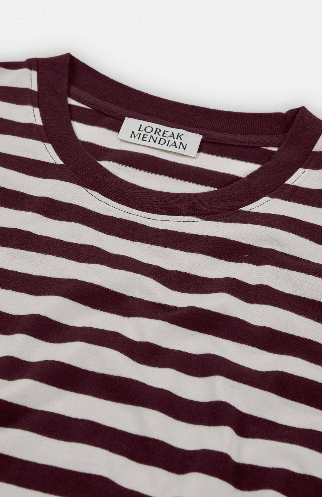 Loreak Mendian - T-shirt LM Stripe Burgundy