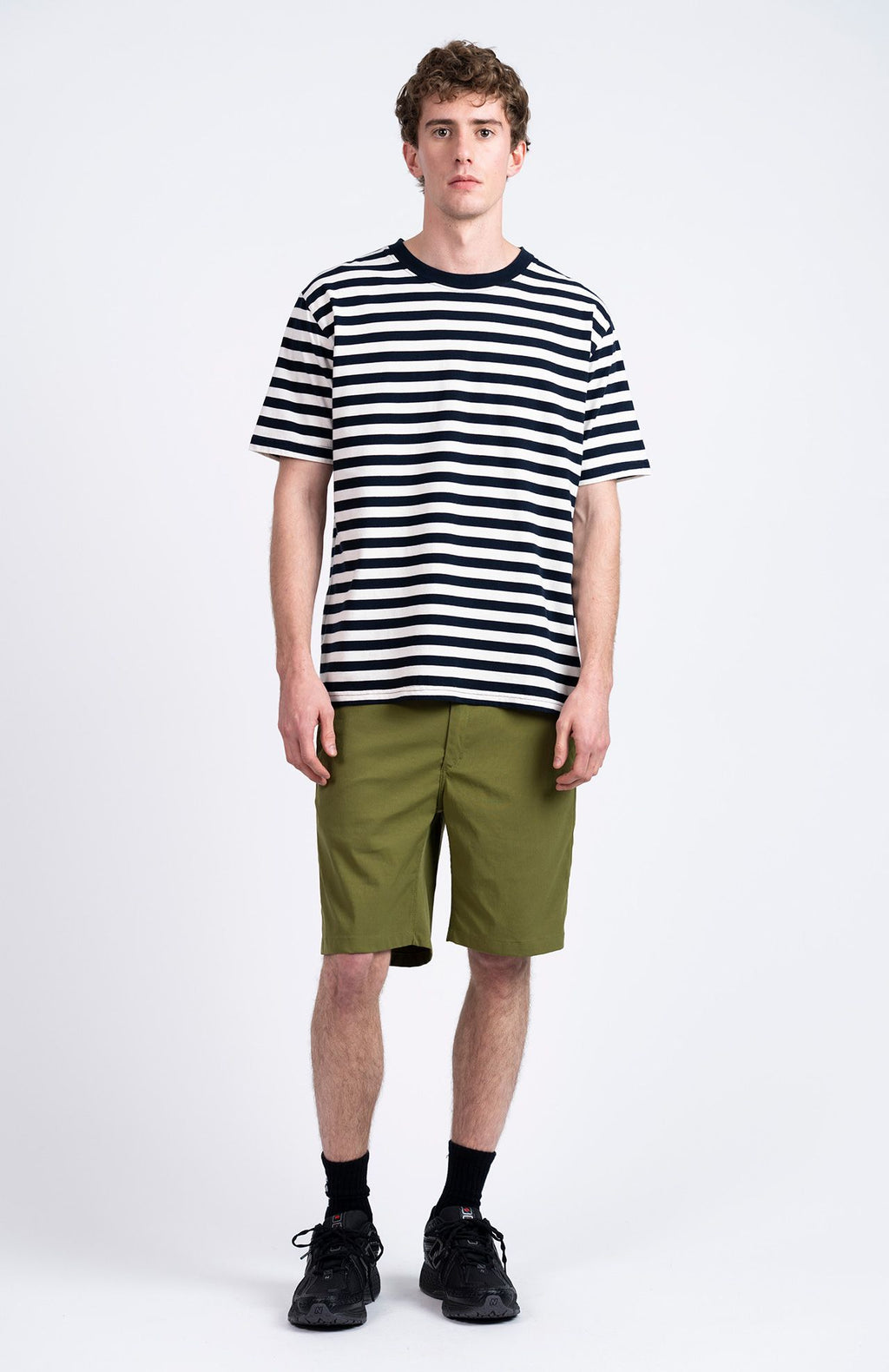 Loreak Mendian - T-shirt LM Stripe Navy