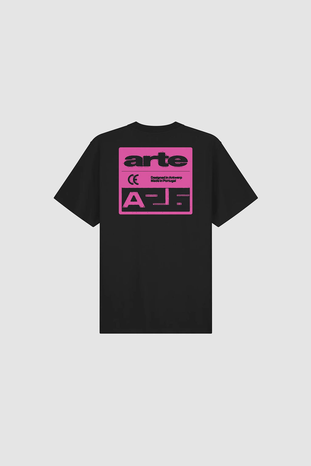 Arte - T-shirt Pink Serial Black