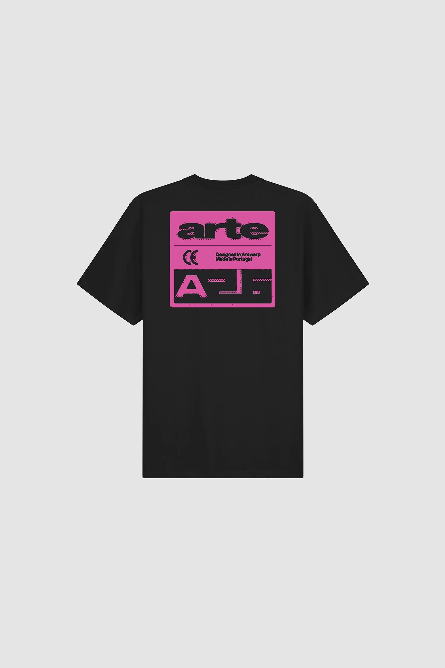 Arte - T-shirt Pink Serial Black