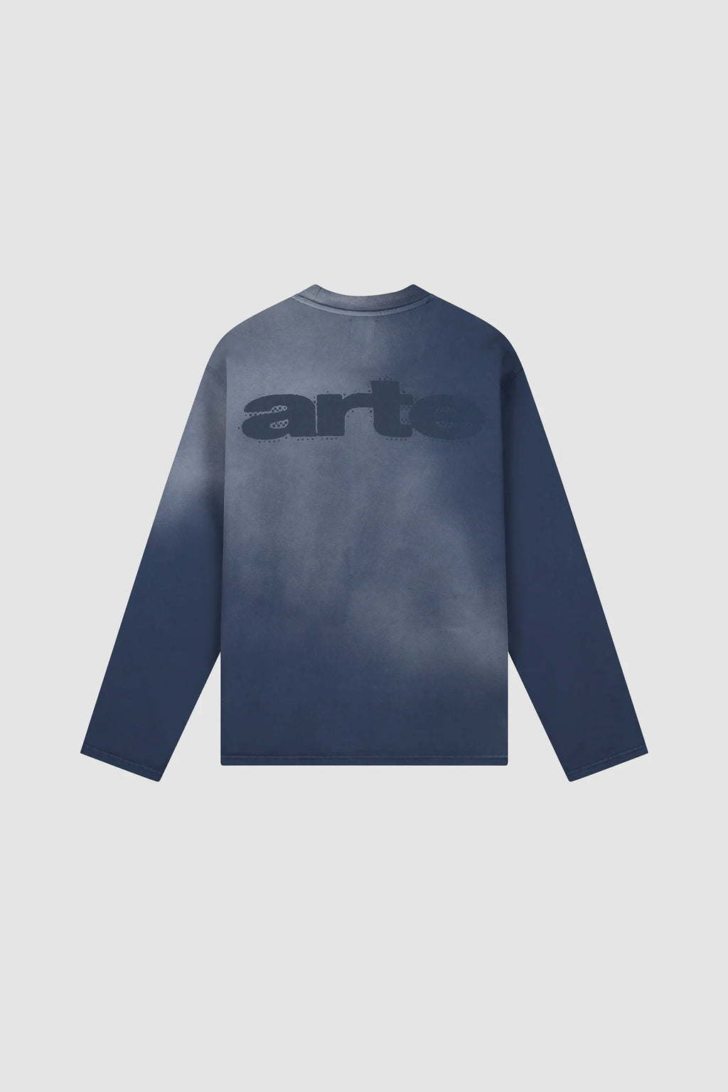Arte - T-shirt Manches longues Stencil Sunfade Navy