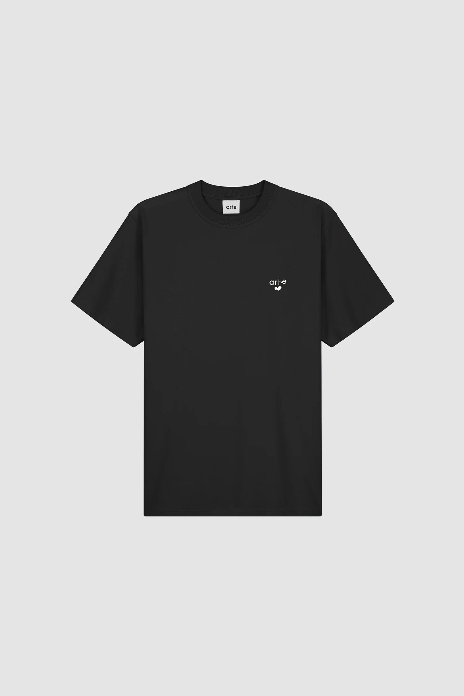Arte - T-shirt avec logo en forme de coeur Noir