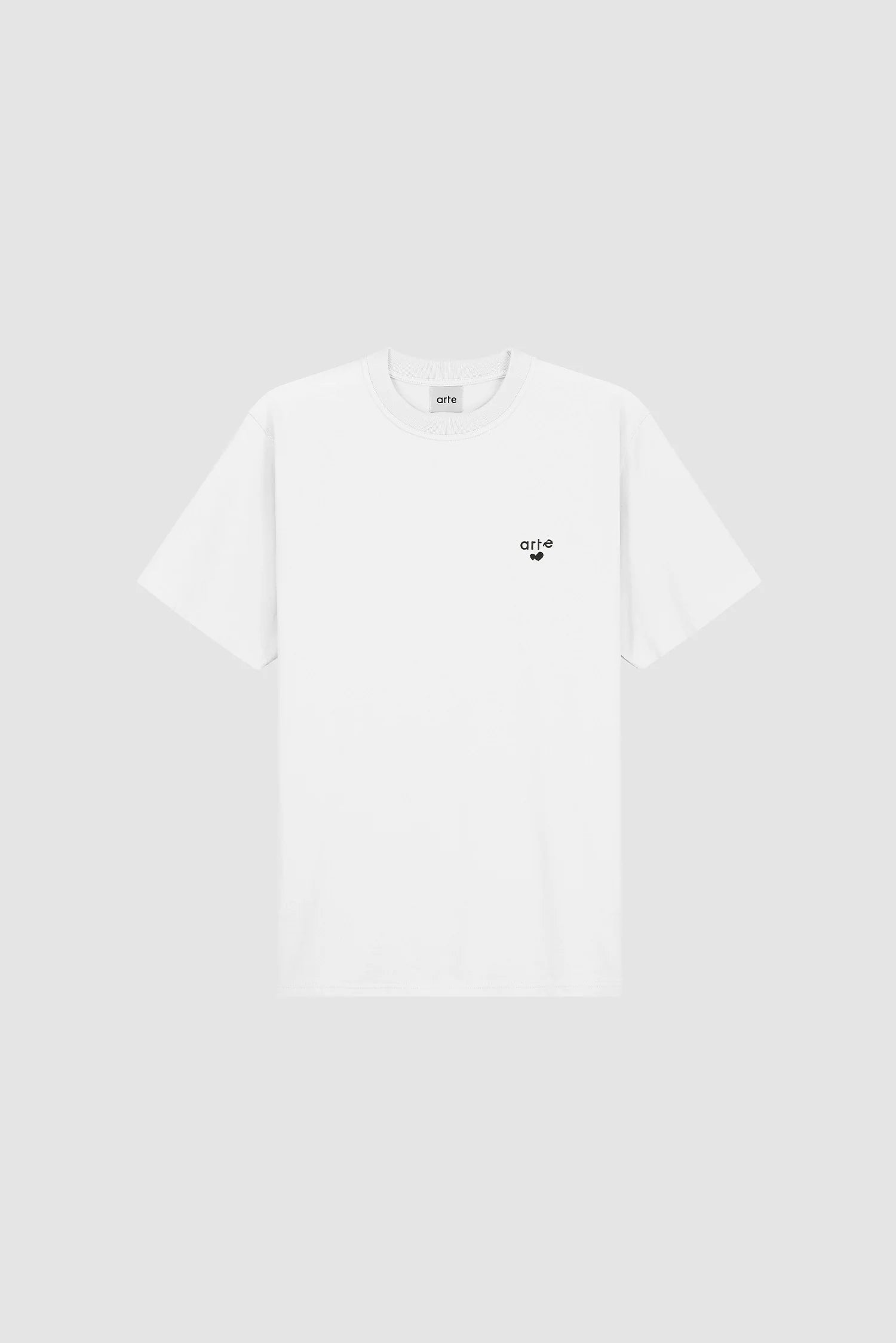 Arte - T-shirt avec logo en forme de coeur Blanc
