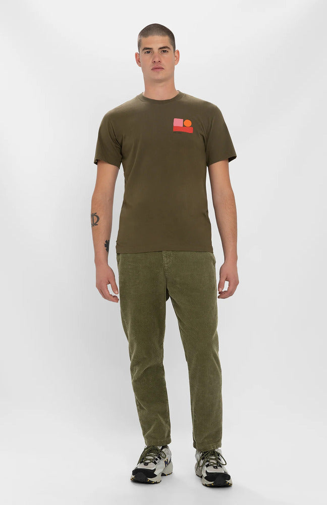 Loreak Mendian - Pantalon velours Erroa kaki