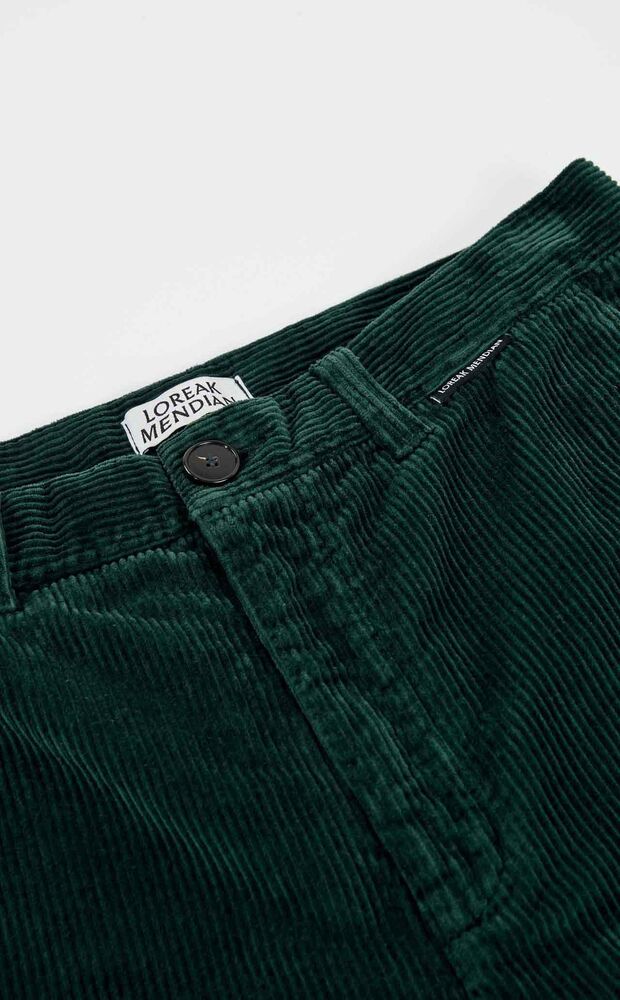 Loreak Mendian - Pantalon velours Erroa Fisherman Green