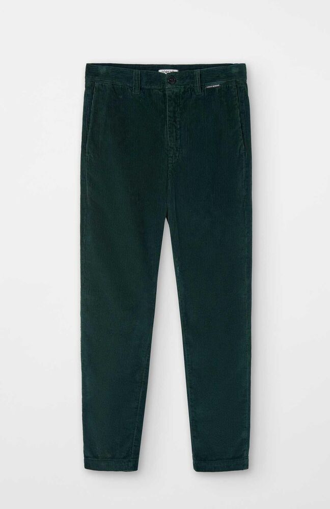 Loreak Mendian - Pantalon velours Erroa Fisherman Green
