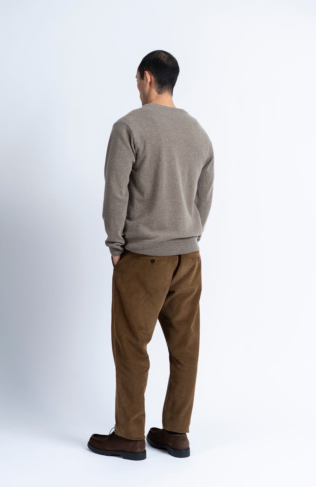 Loreak Mendian - Pantalon Velours Garro Dark Camel