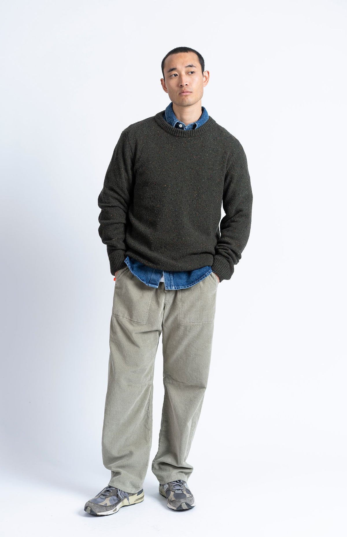 Loreak Mendian - Pantalon velours Mousse