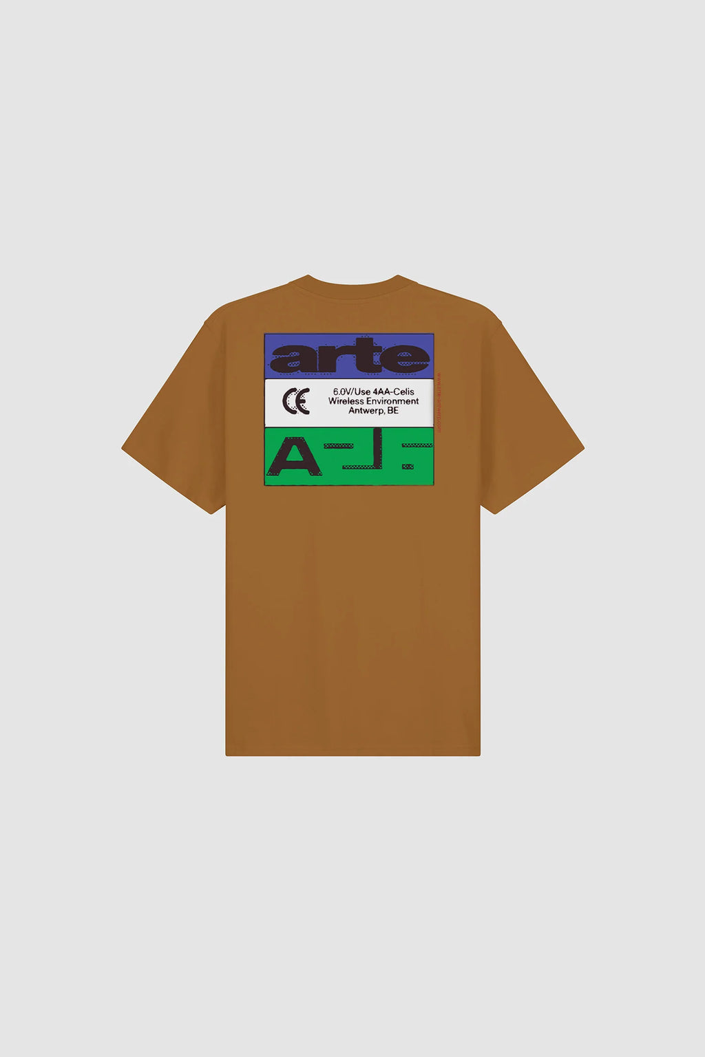 Arte - T-shirt Tricolor Serial Marron