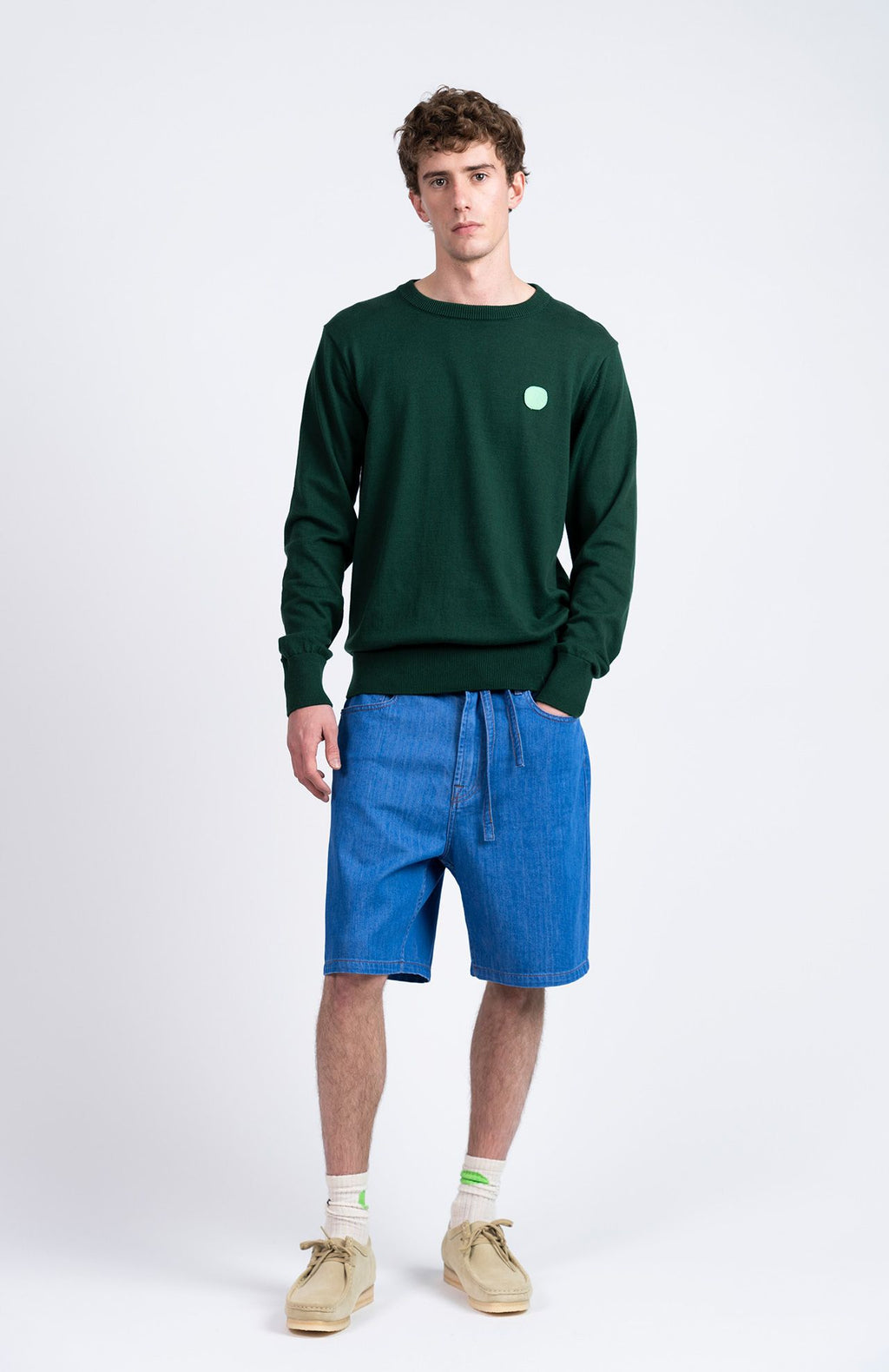 Loreak Mendian - Pull Onias Bi dot Dark Green