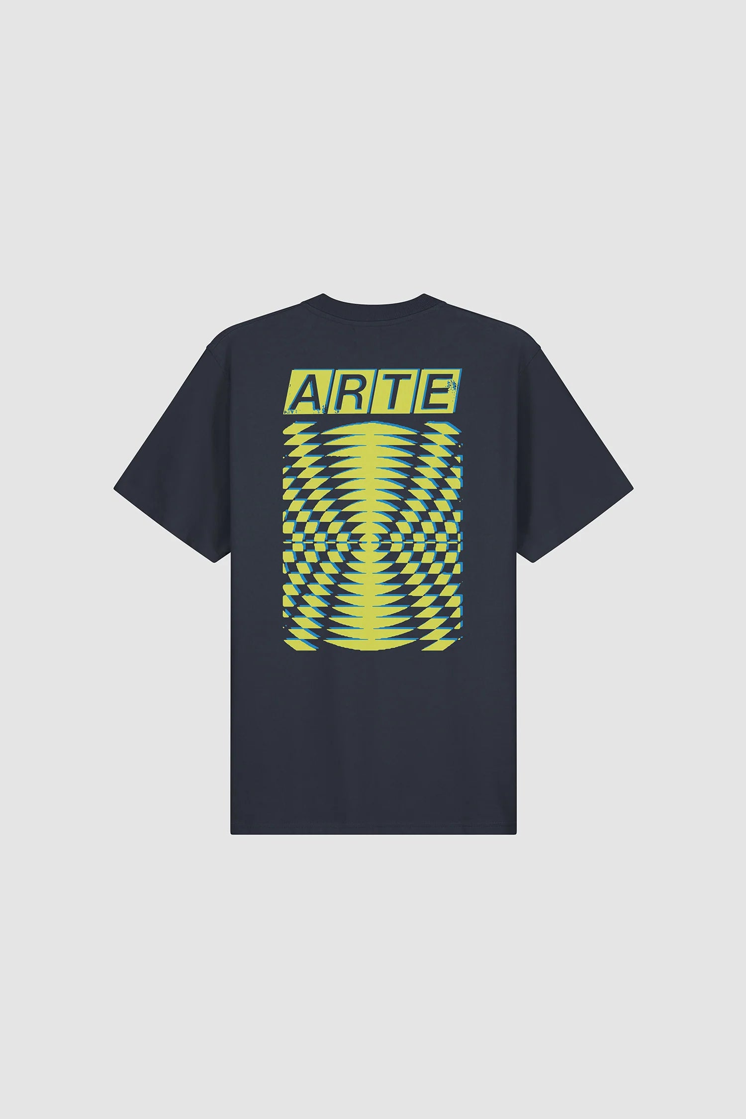 Arte - T-shirt à dos imprimé abstrait Marine