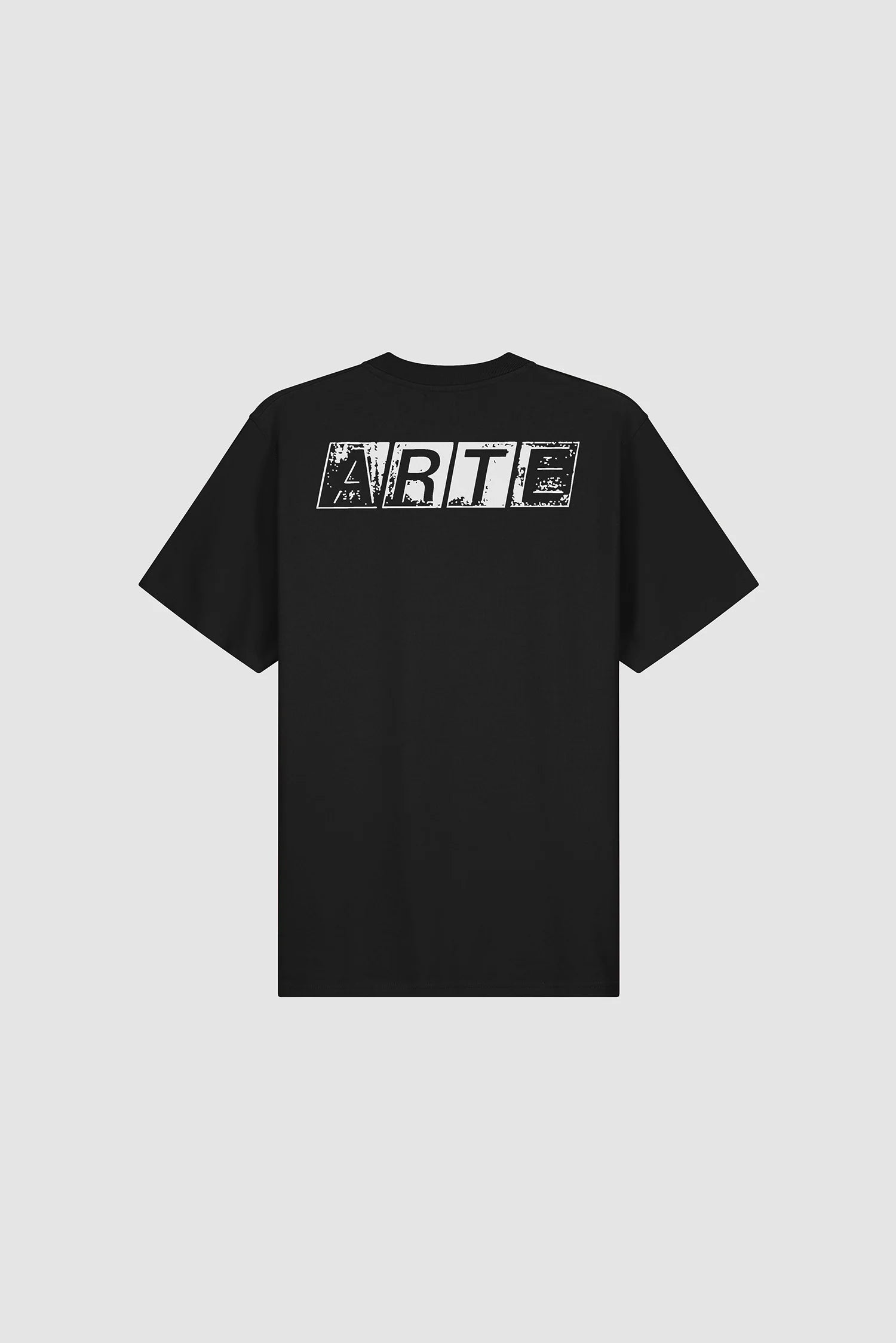 Arte - T-shirt Faded Back Print Noir