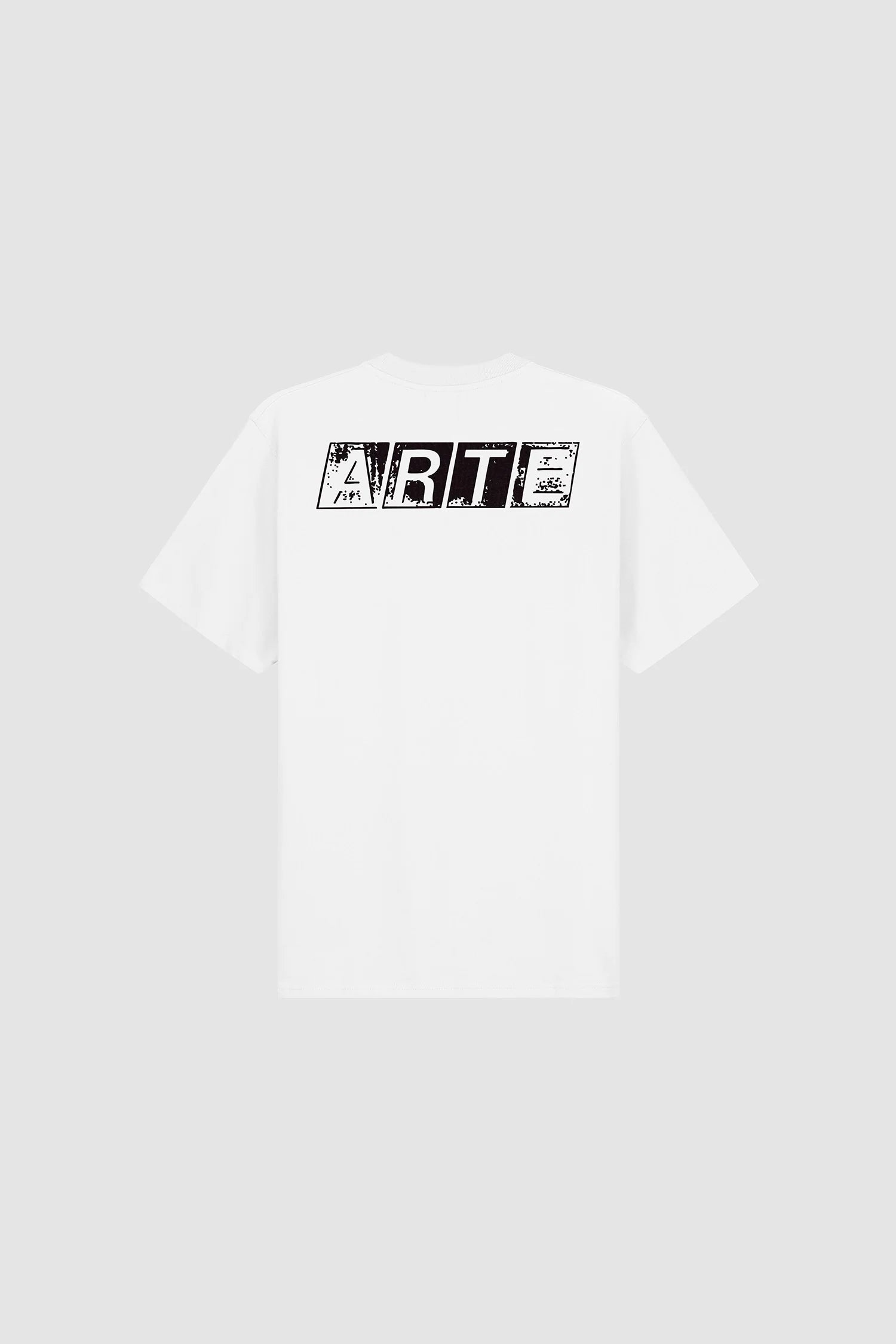 Arte - T-shirt Faded Back Print Blanc