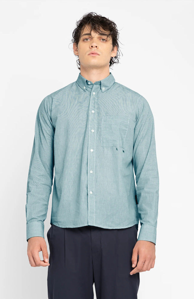 Loreak Mendian - Chemise Larrea Green