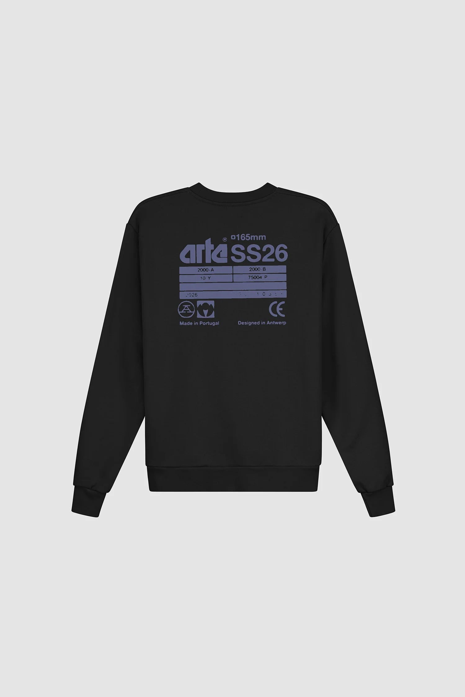Arte - Sweatshirt Back SS26 Noir