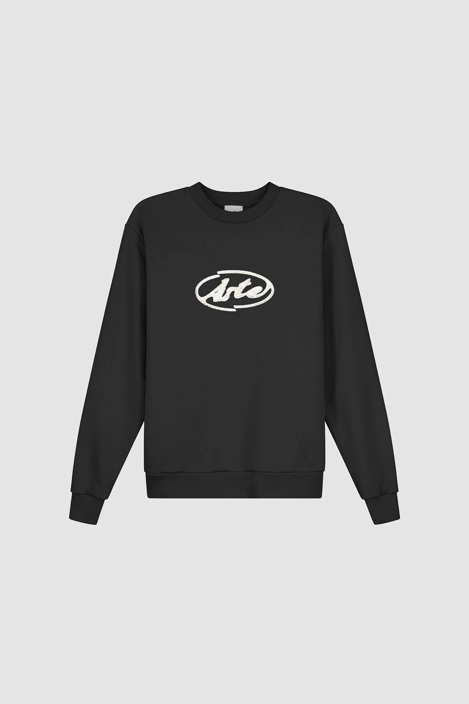 Arte - Sweatshirt Brodé avec logo circulaire Noir