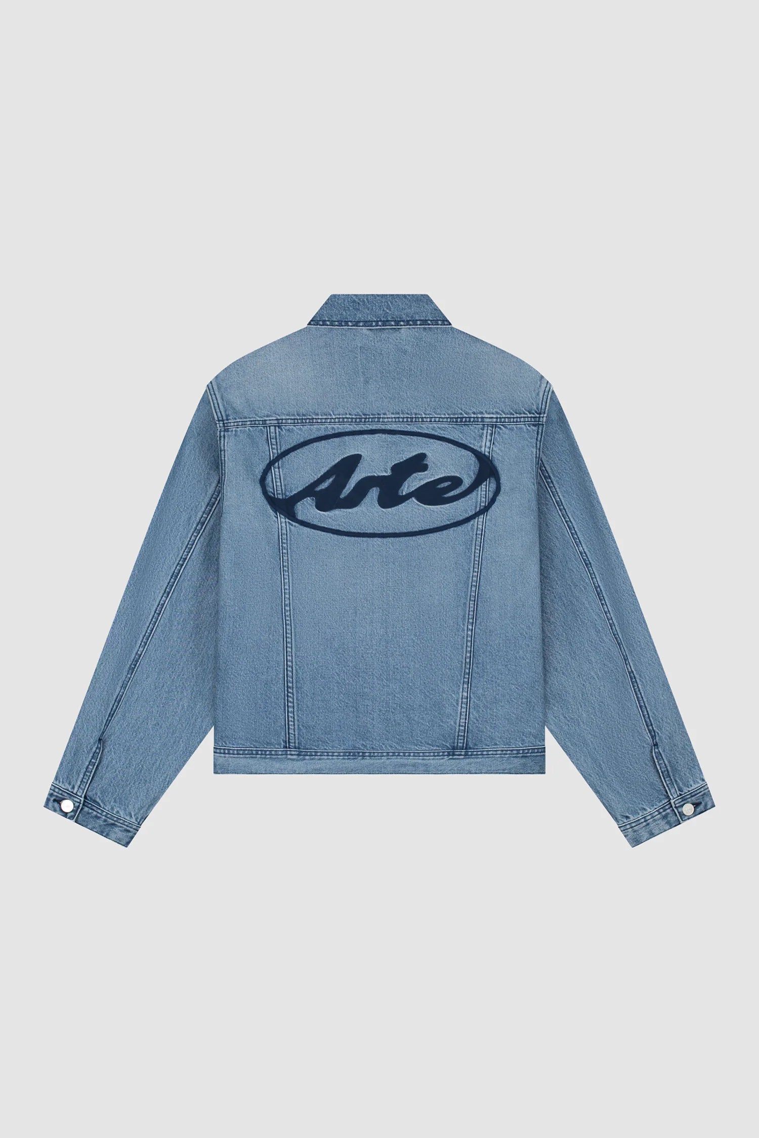 Arte - Veste en jean Circle logo Bleach Denim
