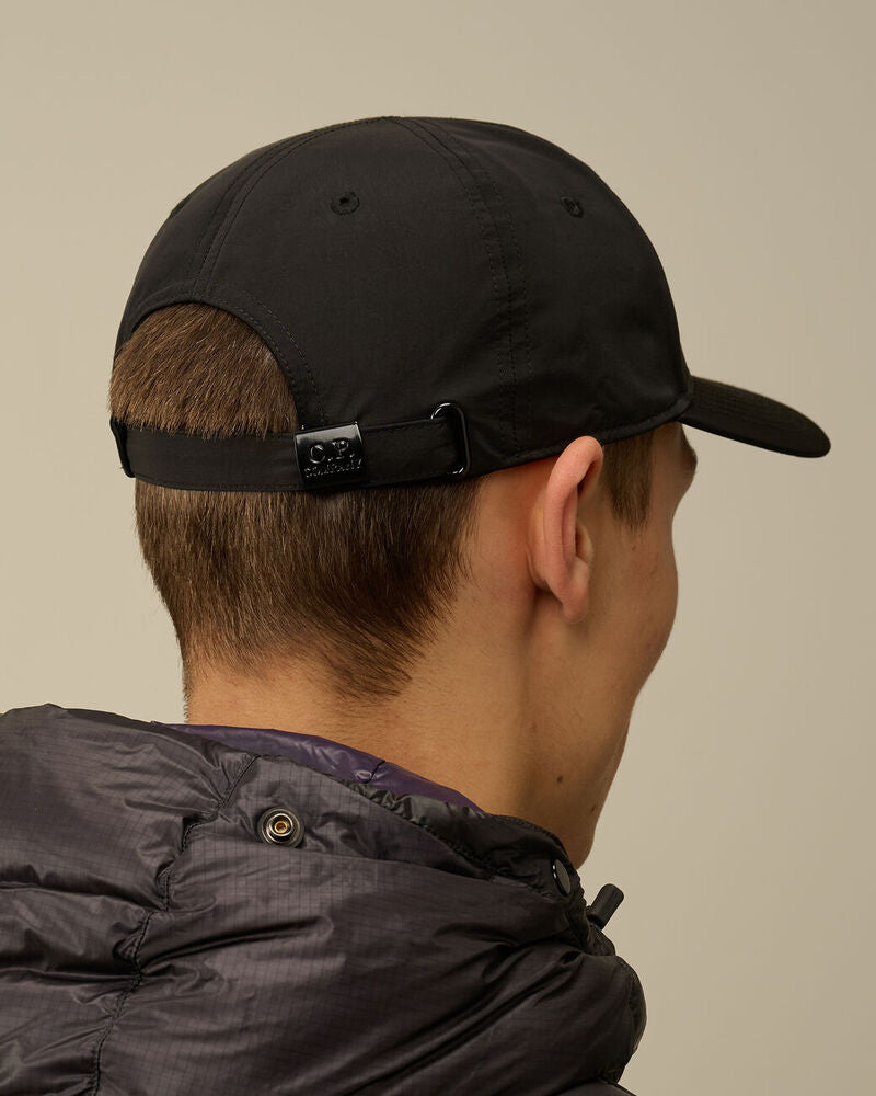 C.P. Company - Casquette Chrome-R Logo Cap Black