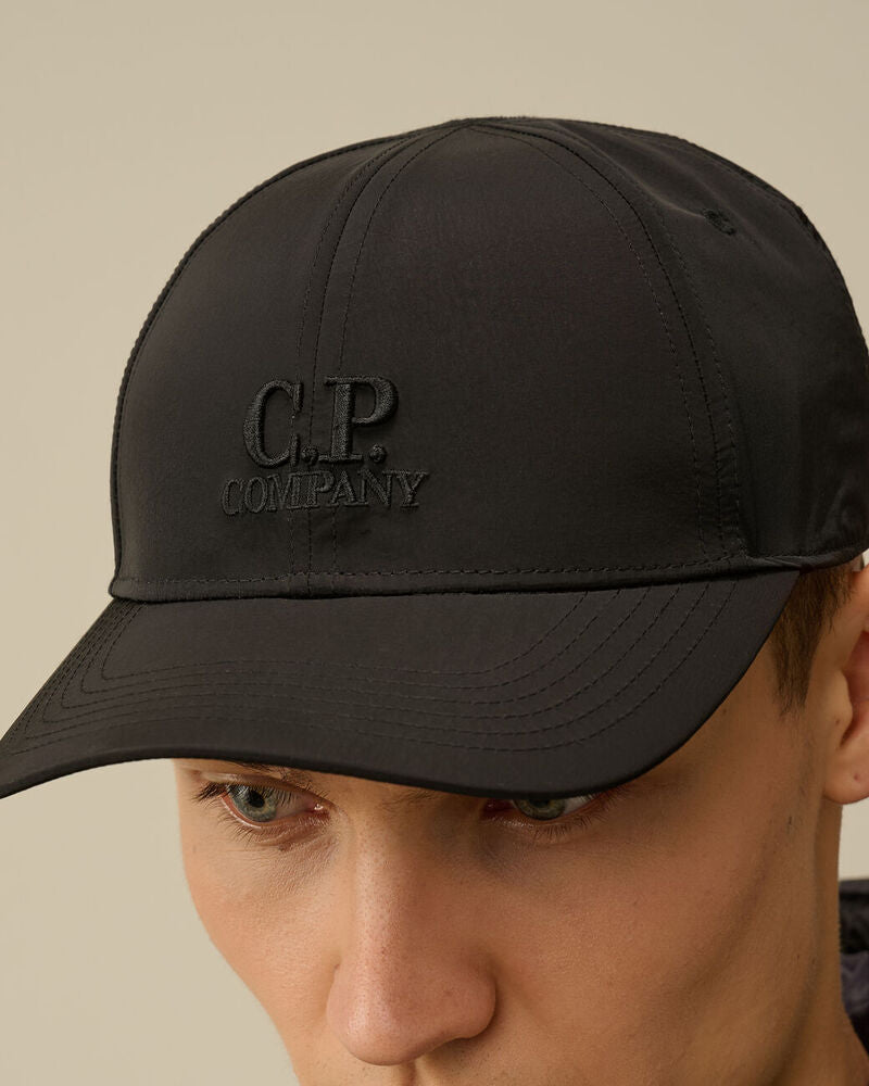 C.P. Company - Casquette Chrome-R Logo Cap Black