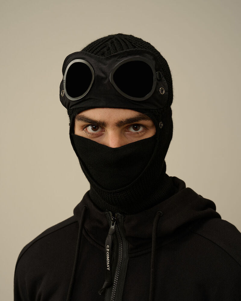 C.P. Company - Cagoule Extra fine merino goggle black