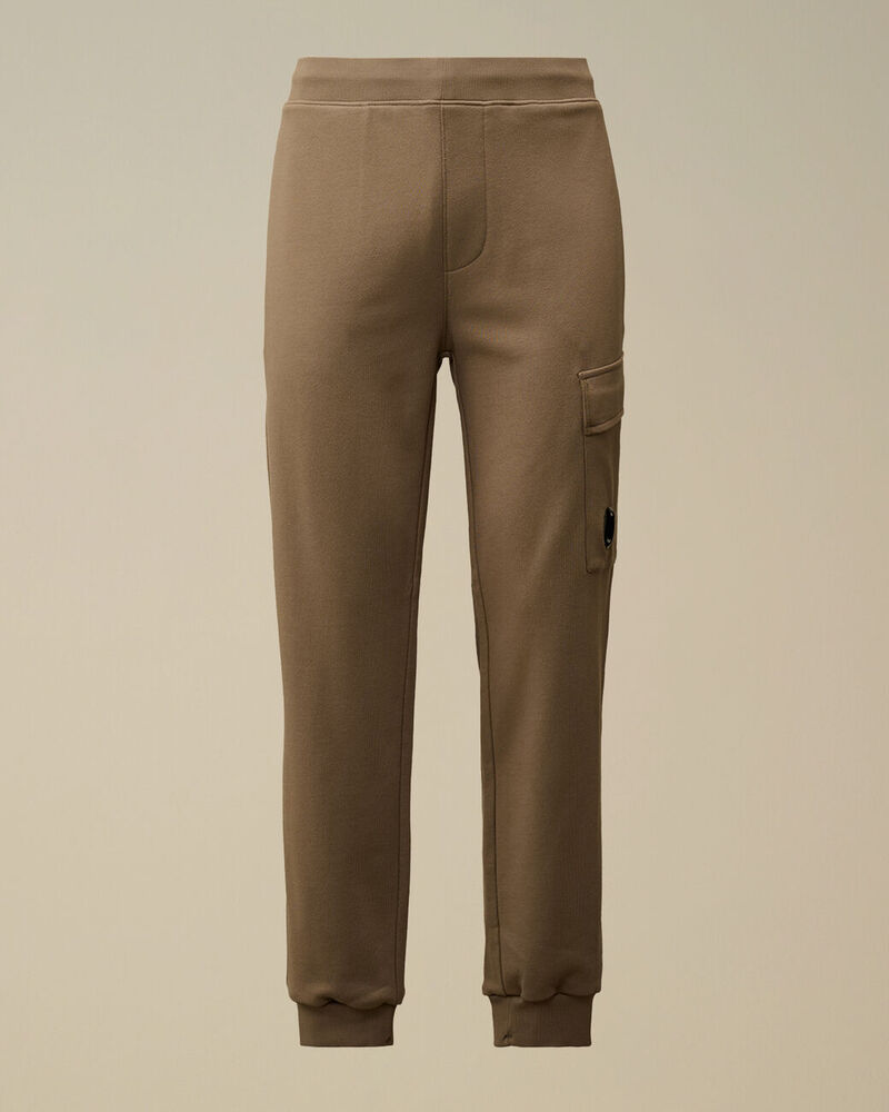 C.P. Company - Pantalon Diagonal Raised Fleece Cargo Sweatpants Walnut