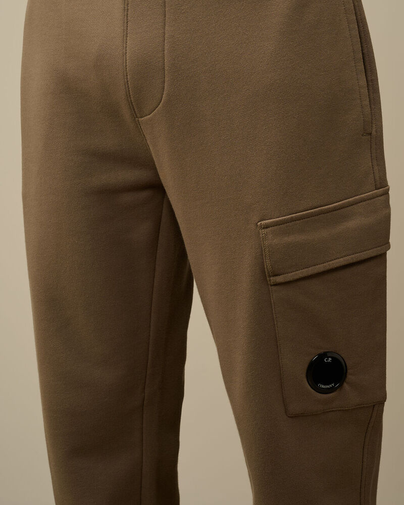 C.P. Company - Pantalon Diagonal Raised Fleece Cargo Sweatpants Walnut