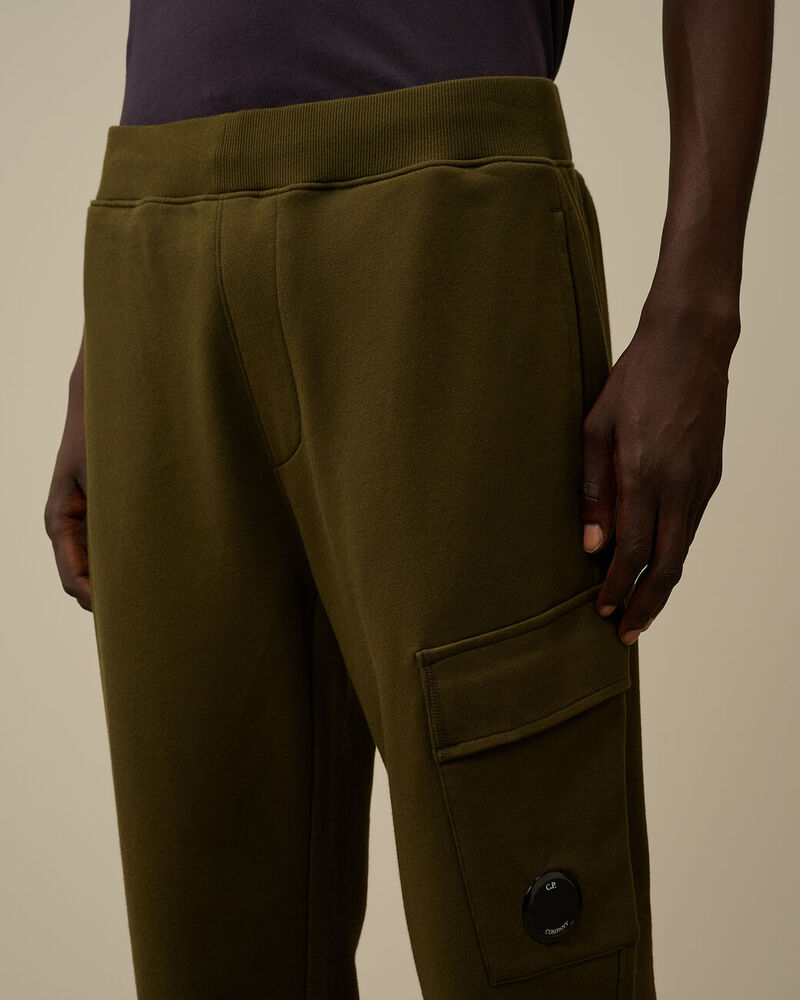 C.P. Company - Pantalon Diagonal Raised Fleece Cargo Sweatpants Ivy Green