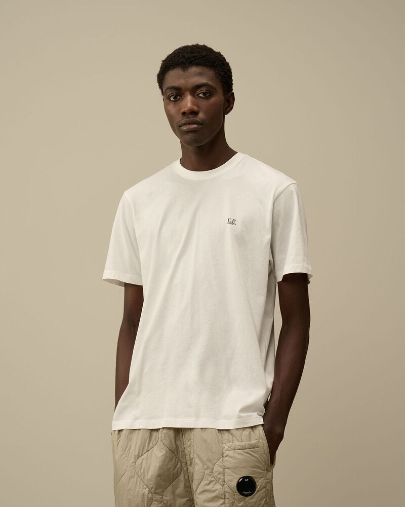 C.P. Company - Tee-shirt 30/1 Jersey Back Goggle Gauze White