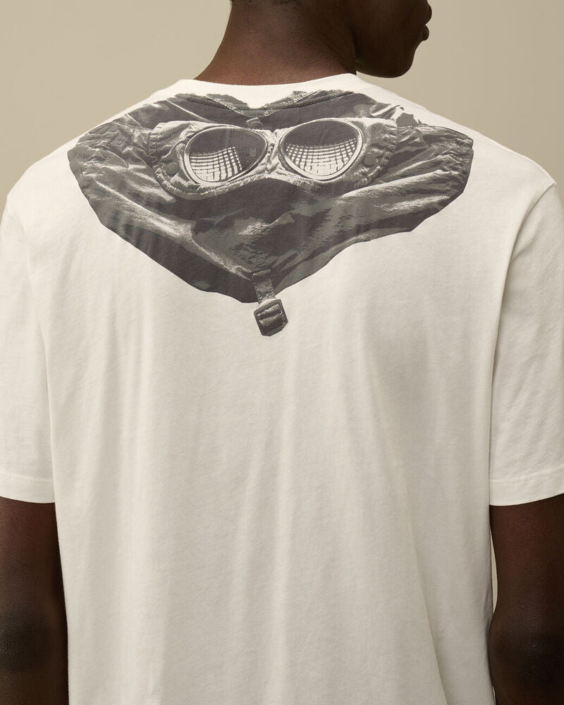 C.P. Company - Tee-shirt 30/1 Jersey Back Goggle Gauze White