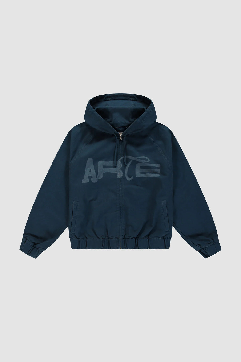 Arte - Blouson Stencil Canvas Hooded Navy