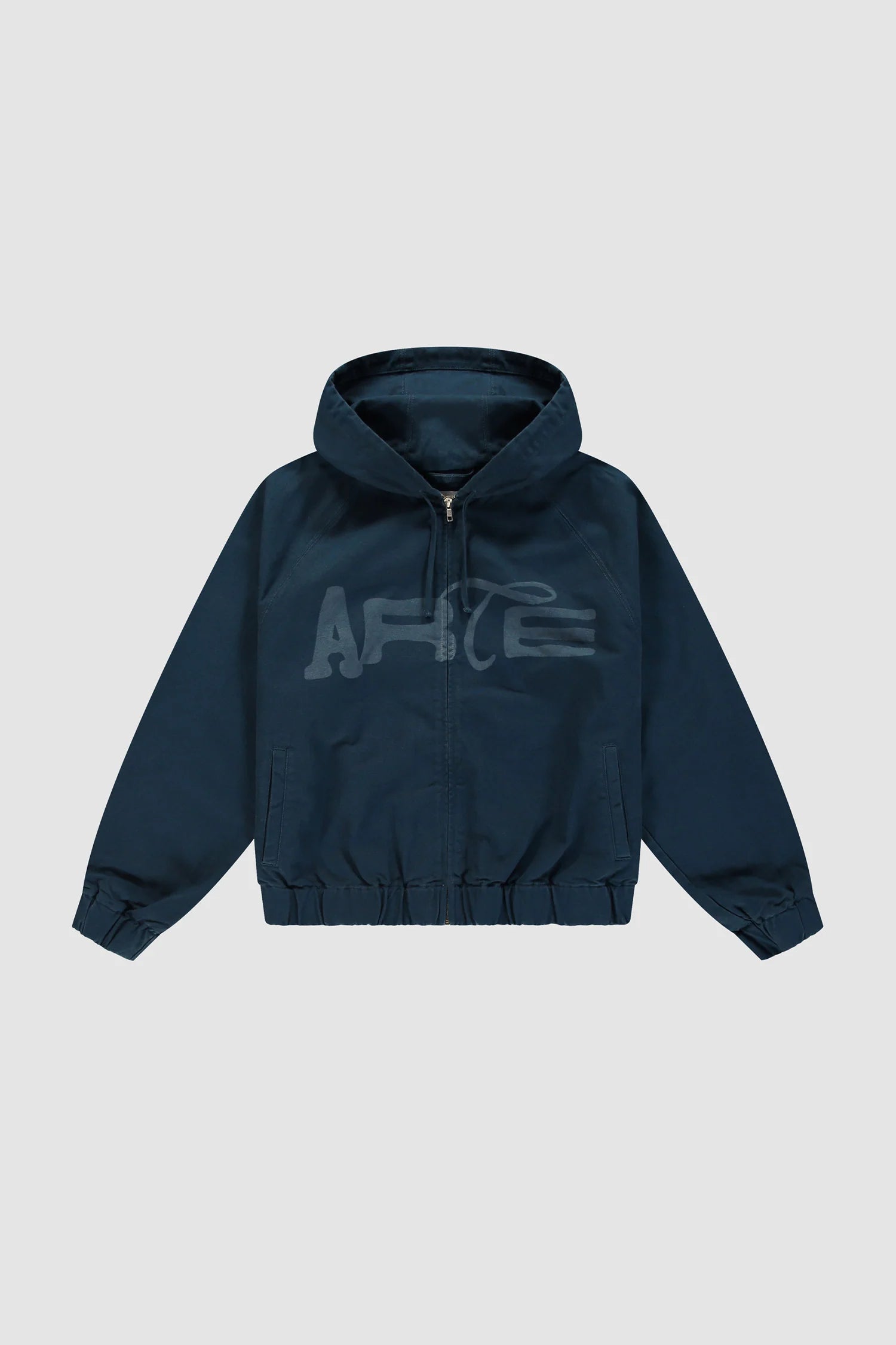 Arte - Blouson Stencil Canvas Hooded Navy
