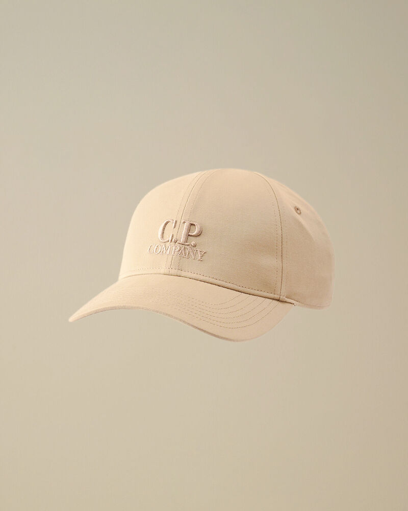 C.P. Company - Casquette Gabardine Logo Vintage Kaki