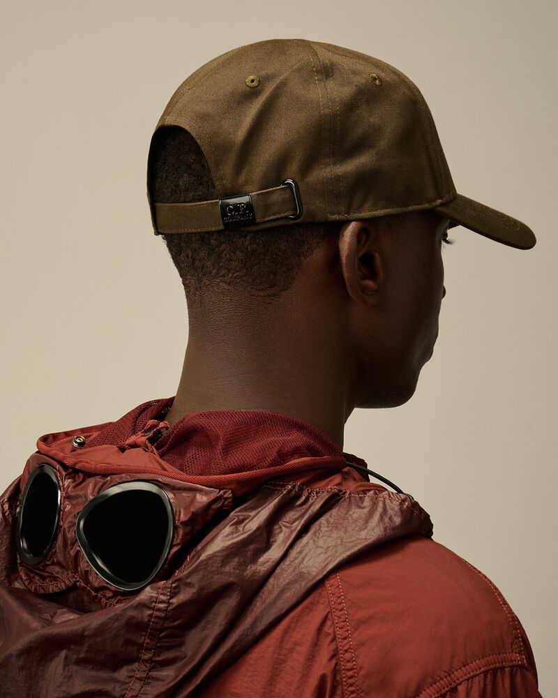 C.P. Company - Casquette Gabardine Logo Ivy green