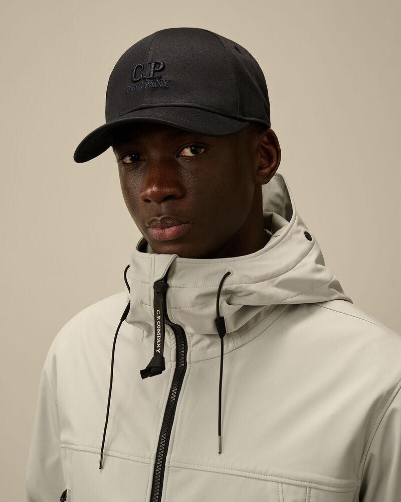 C.P. Company - Casquette Gabardine Logo Total Eclipse