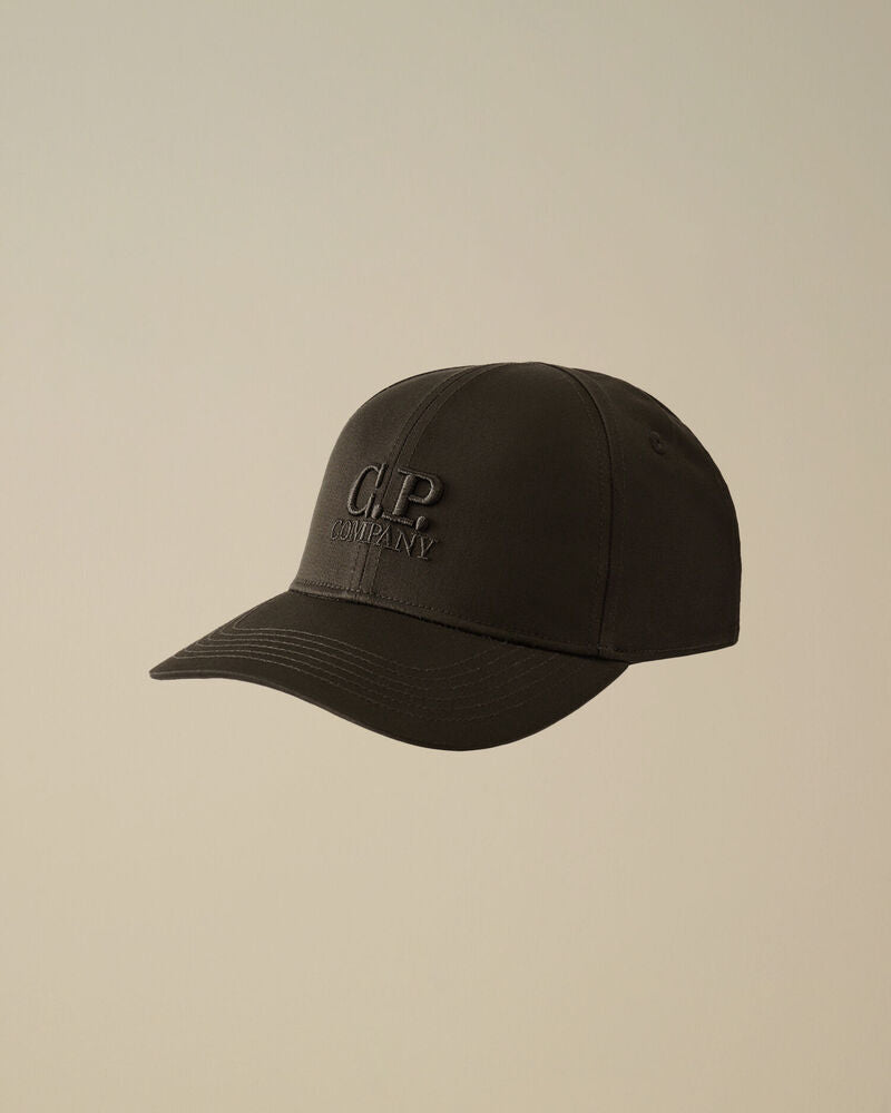 C.P. Company - Casquette Gabardine Logo Black