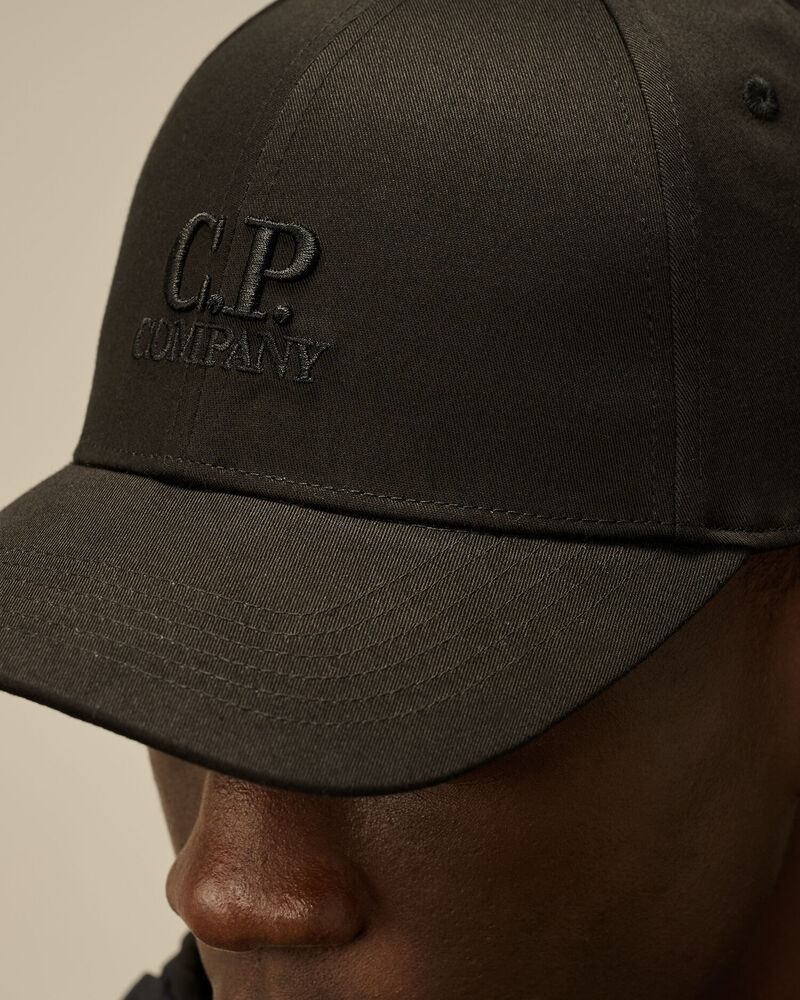 C.P. Company - Casquette Gabardine Logo Black