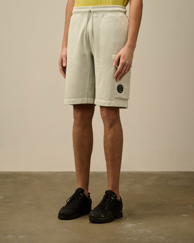 C.P. Company - Short Diagonal raised fleece cargo Blue Fox