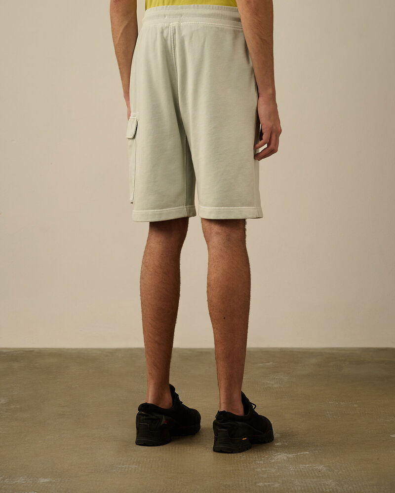 C.P. Company - Short Diagonal raised fleece cargo Blue Fox