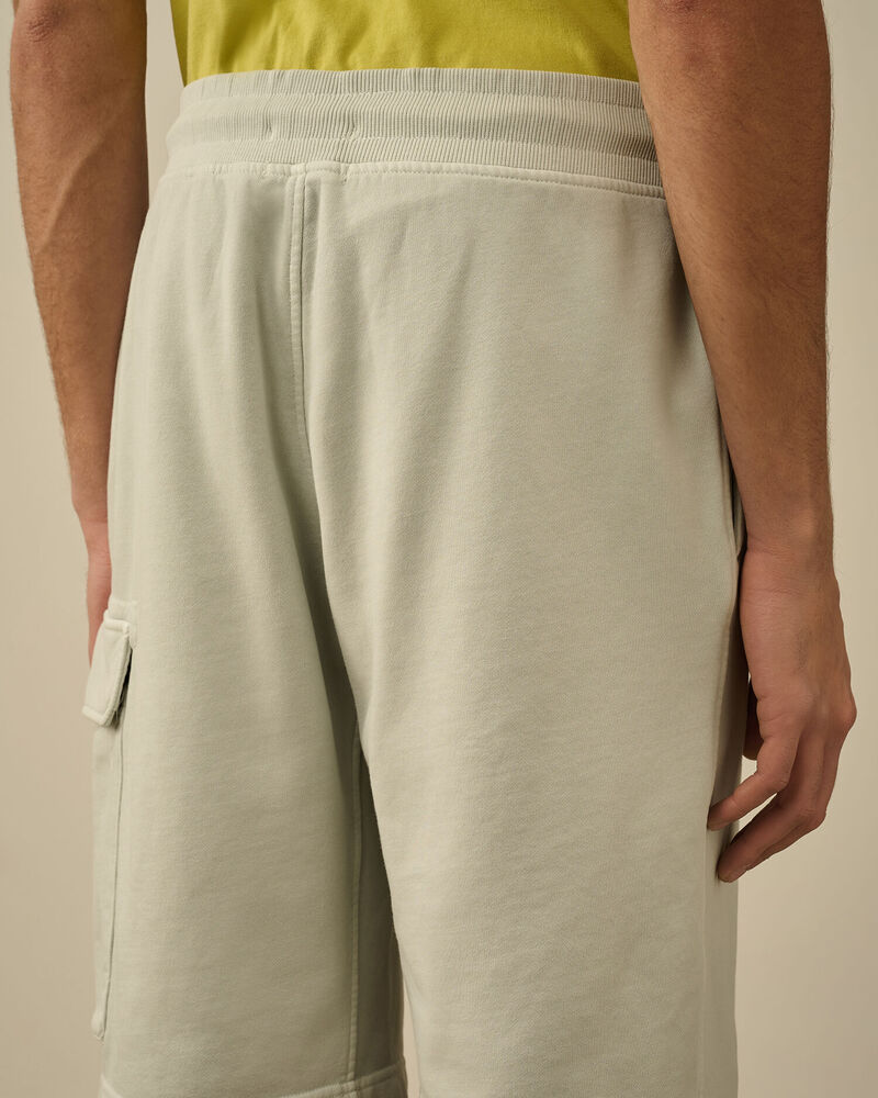 C.P. Company - Short Diagonal raised fleece cargo Blue Fox