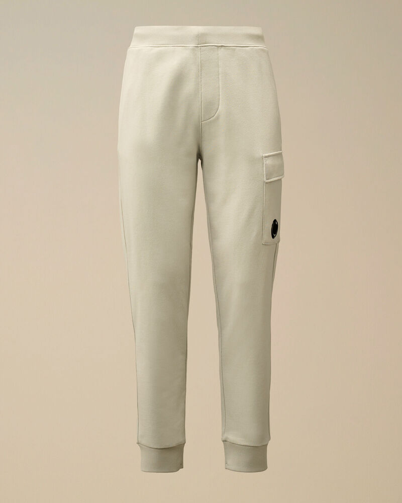 C.P. Company - Pantalon Diagonal raised fleece lens Blue Fox