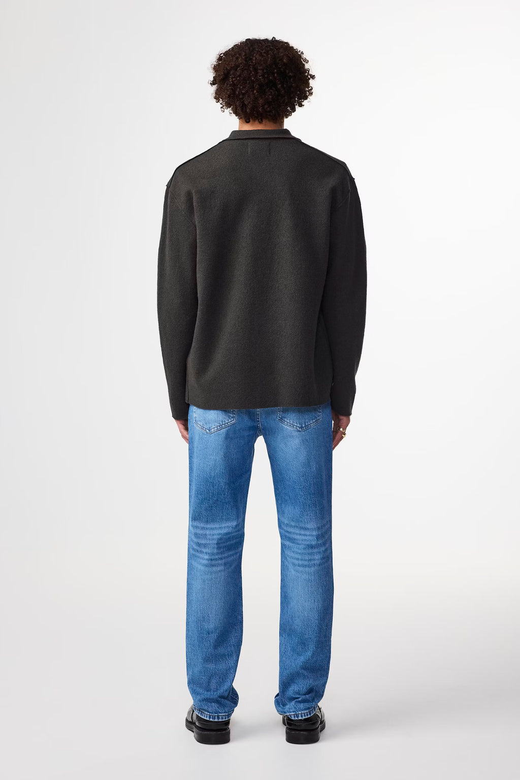 NN07 - Jonas 6398 Boiled Merino Wool Surchemise Dark Army