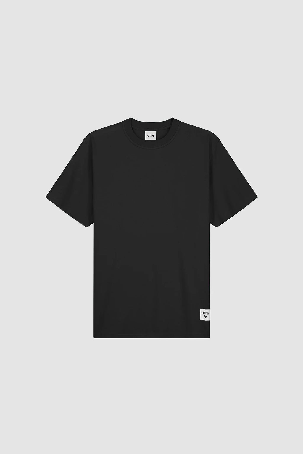 Arte - T-shirt à étiquette réversible Noir