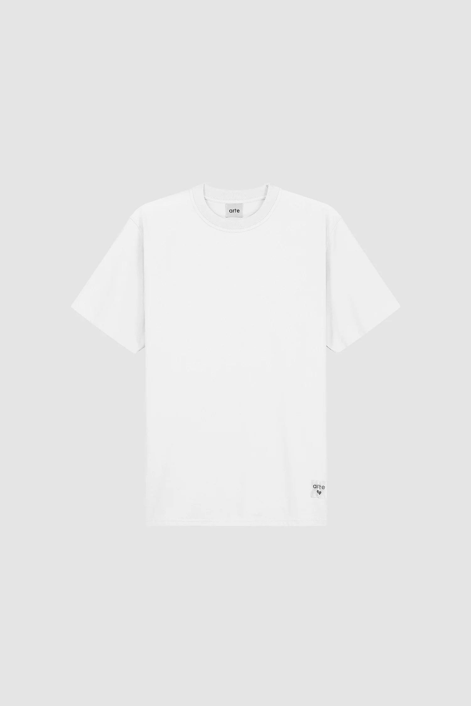 Arte - T-shirt à étiquette réversible Blanc