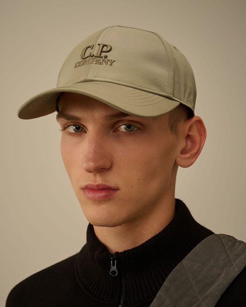 C.P. Company - Casquette Chrome-R Logo Cap Fungi Grey - Fallen rock