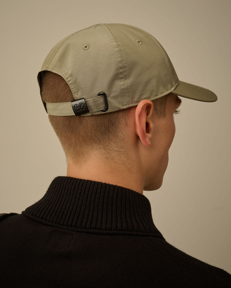 C.P. Company - Casquette Chrome-R Logo Cap Fungi Grey - Fallen rock