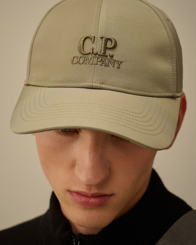 C.P. Company - Casquette Chrome-R Logo Cap Fungi Grey - Fallen rock